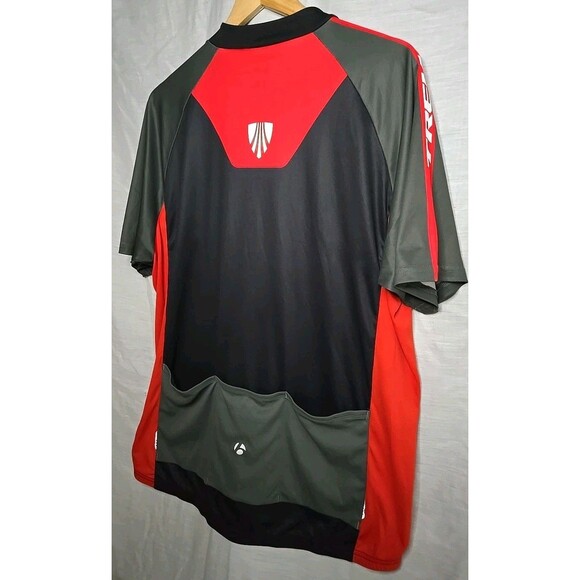Bontrager Trek Cycling Jersey Half Zip Shirt, Men's Sz XL, Black/Red 9466 - Picture 6 of 8